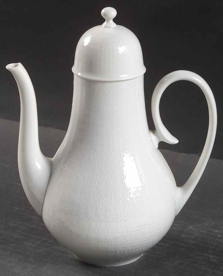 Romance (All White) Mini Coffee Pot & Lid by Rosenthal - Continental-1