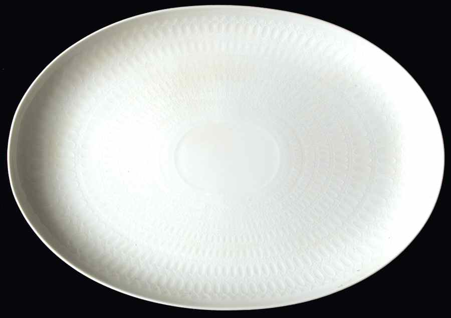 Romance (All White) 13" Oval Serving Platter by Rosenthal - Continental-1