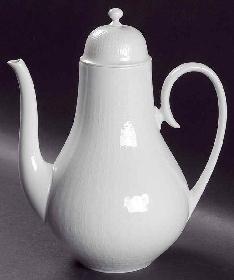 Romance (All White) Small Coffee Pot & Lid by Rosenthal - Continental-1