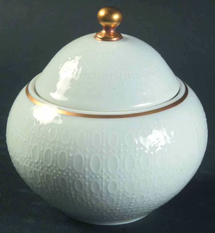 Motif Gold Band Mini Sugar Bowl & Lid by Rosenthal - Continental-1