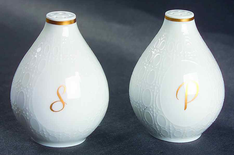 Motif Gold Band Salt & Pepper Set by Rosenthal - Continental-1