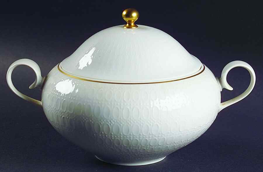 Motif Gold Band Round Covered Vegetable by Rosenthal - Continental-1