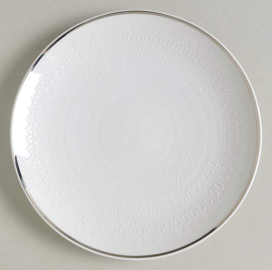 Motif Platinum Band Dessert/Pie Plate by Rosenthal - Continental-1