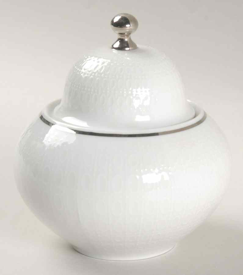 Motif Platinum Band Sugar Bowl & Lid by Rosenthal - Continental-1