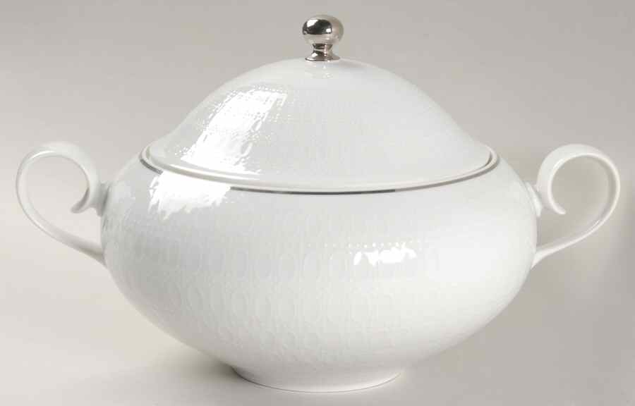Motif Platinum Band Round Covered Vegetable by Rosenthal - Continental-1