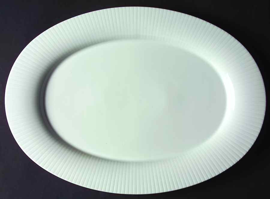 Modulation White 15" Oval Serving Platter by Rosenthal - Continental-1
