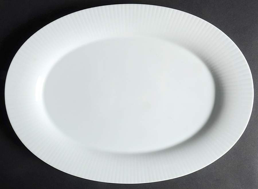 Modulation White 13" Oval Serving Platter by Rosenthal - Continental-1