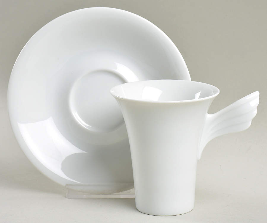 Mythos Flat Cup & Saucer Set by Rosenthal - Continental-1