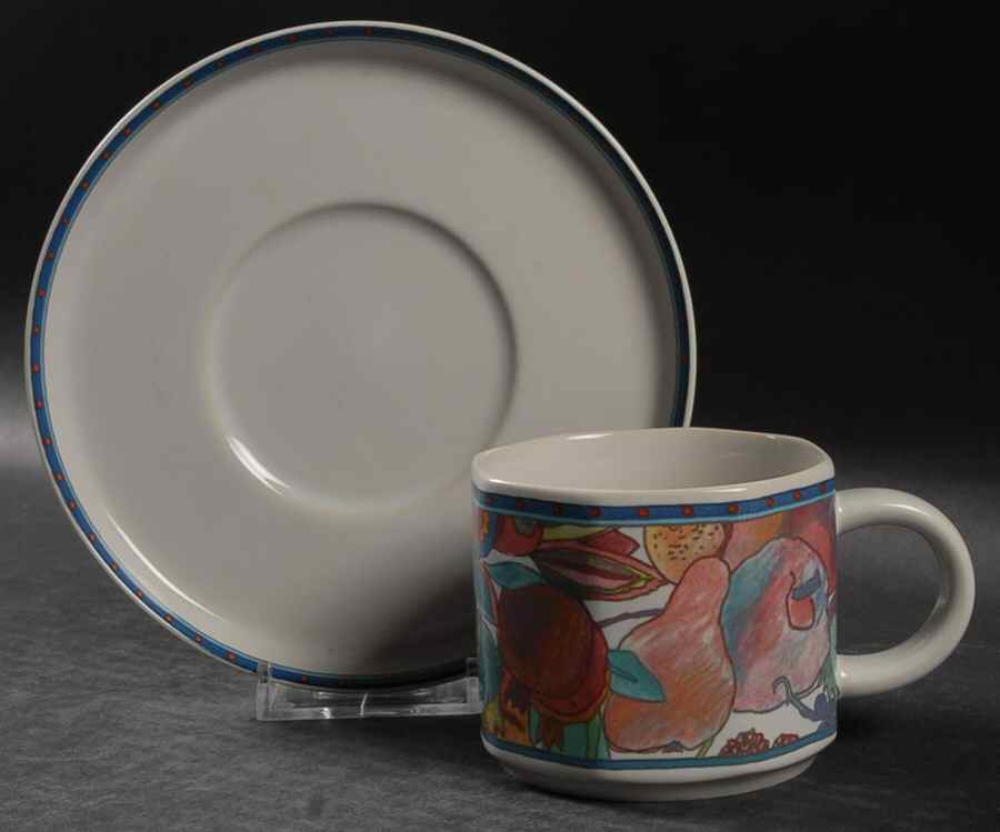 Natura Flat Cup & Saucer Set by Rosenthal - Continental-1