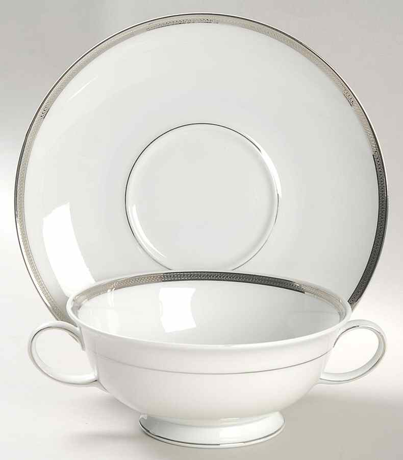 Nobility Footed Cream Soup Bowl & Saucer Set by Rosenthal - Continental-1