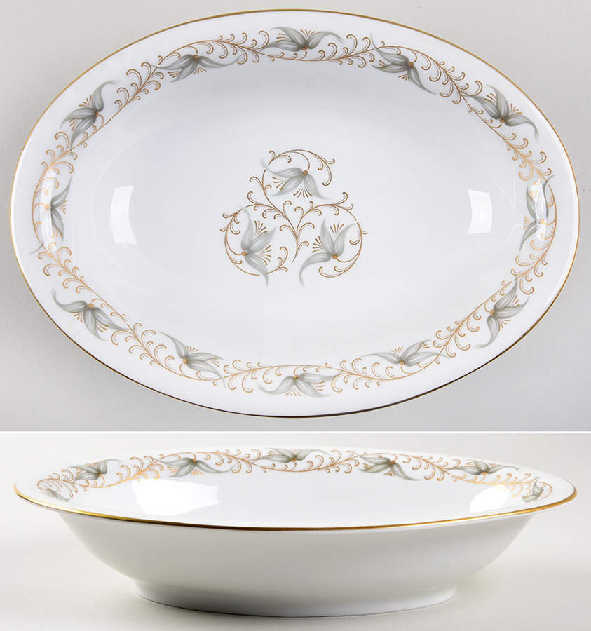Nocturne 10" Oval Vegetable Bowl by Rosenthal - Continental-1
