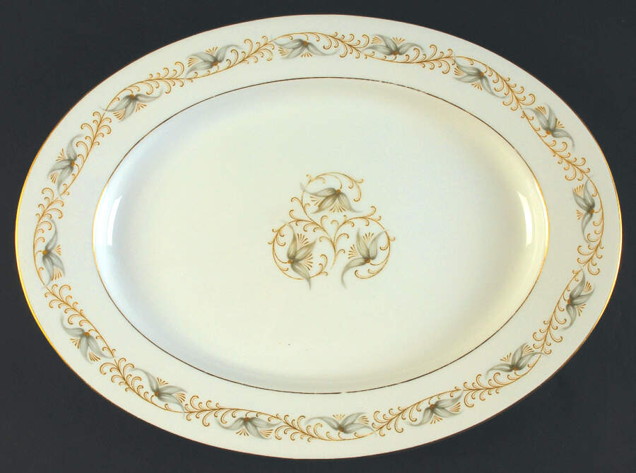 Nocturne 14" Oval Serving Platter by Rosenthal - Continental-1