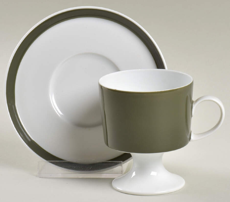 Olive Footed Demitasse Cup & Saucer Set by Rosenthal - Continental-1