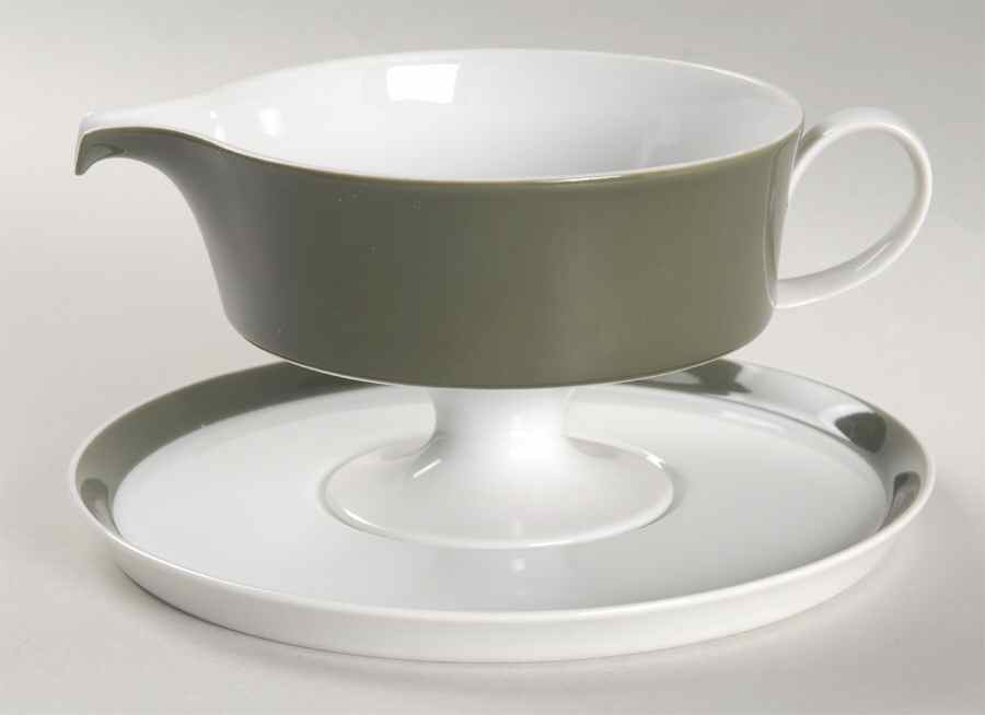 Olive Gravy Boat & Underplate by Rosenthal - Continental-1