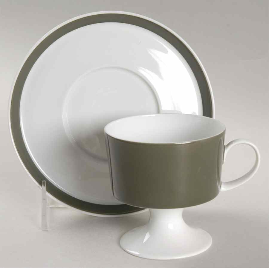 Olive Footed Cup & Saucer Set by Rosenthal - Continental-1