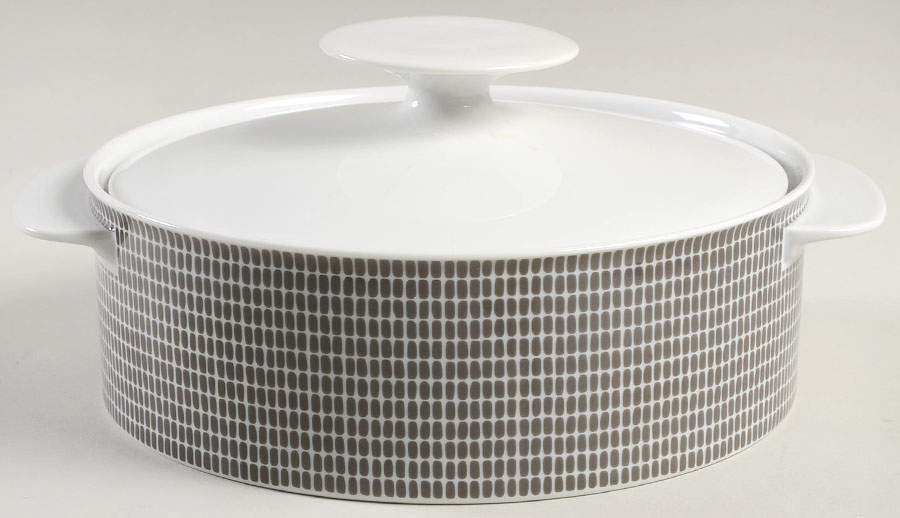 Onyx Grey Round Covered Vegetable by Rosenthal - Continental-1