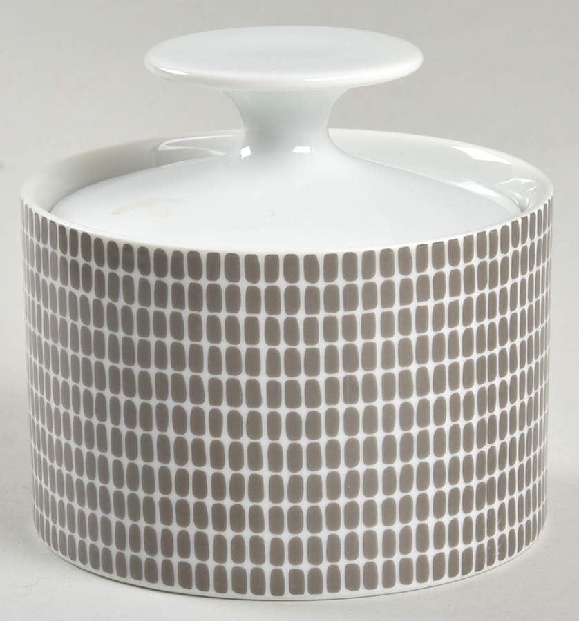 Onyx Grey Sugar Bowl & Lid by Rosenthal - Continental-1