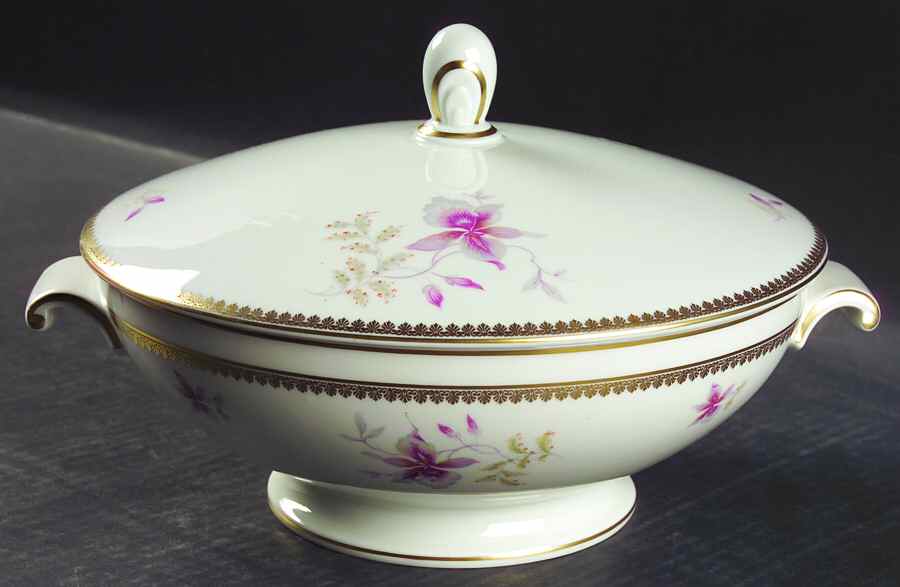 Orchid (Aida) Round Covered Vegetable by Rosenthal - Continental-1