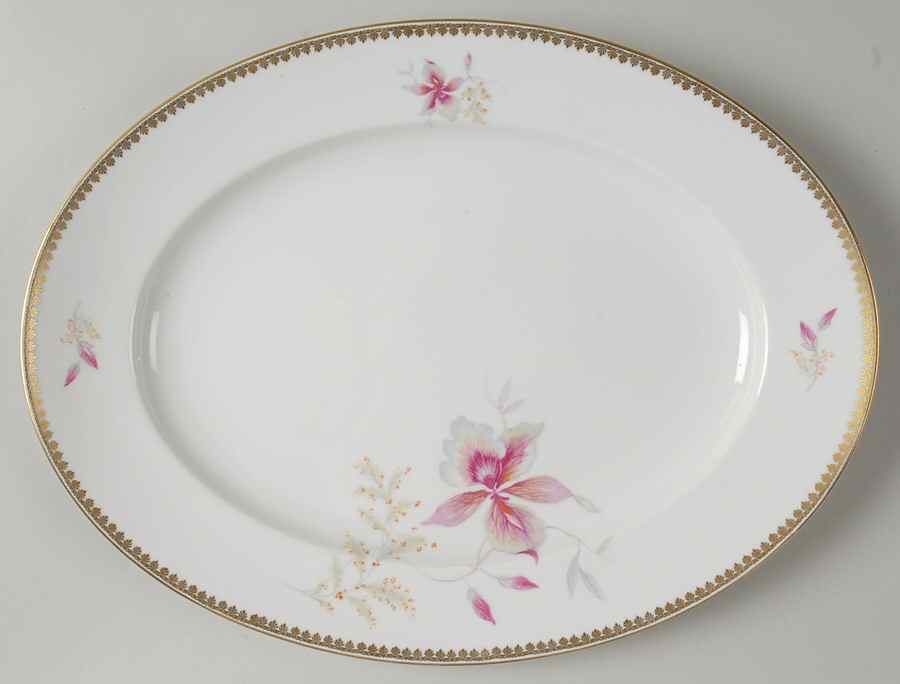 Orchid (Aida) 12" Oval Serving Platter by Rosenthal - Continental-1