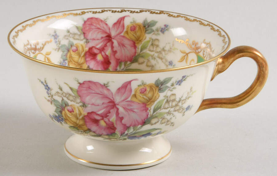 The Orchid (Ivory) Footed Cup by Rosenthal - Continental-1