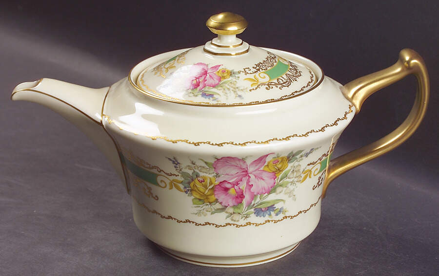 The Orchid (Ivory) Teapot & Lid by Rosenthal - Continental-1