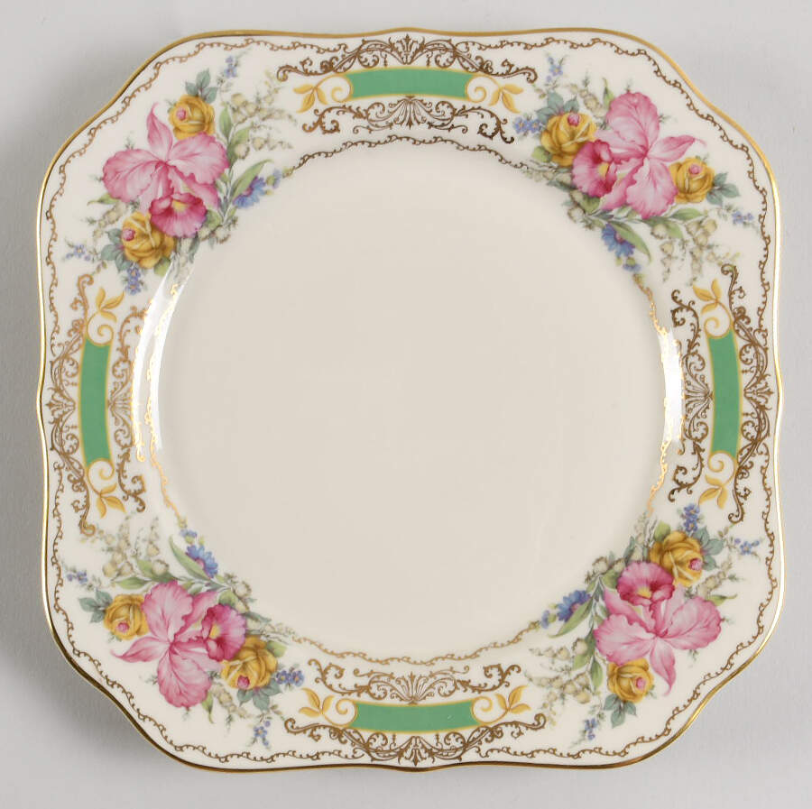 The Orchid (Ivory) Square Salad Plate by Rosenthal - Continental-1