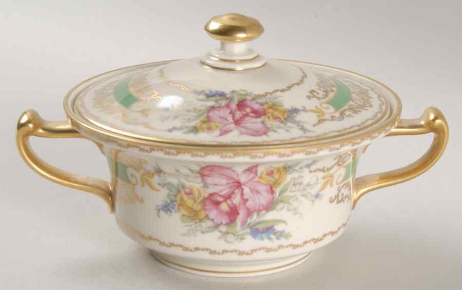 The Orchid (Ivory) Sugar Bowl & Lid by Rosenthal - Continental-1