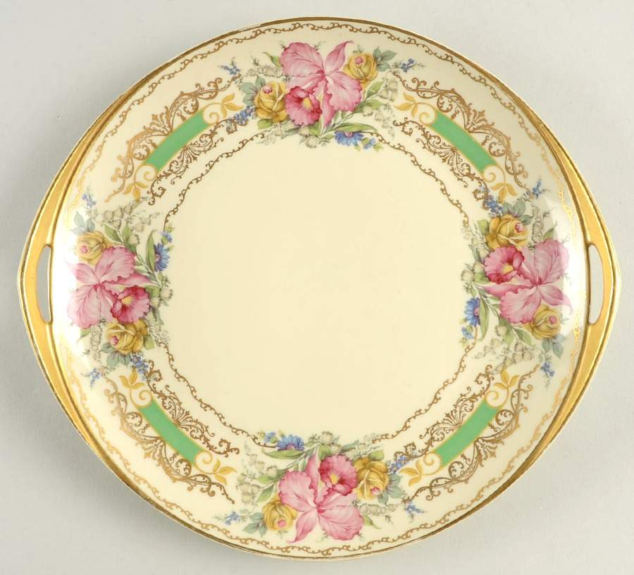 The Orchid (Ivory) Handled Cake Plate by Rosenthal - Continental-1