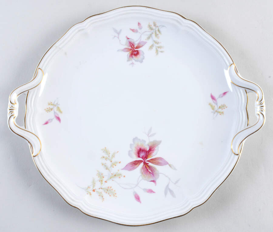 Orchid (Chippendale, White) Handled Cake Plate by Rosenthal - Continental-1