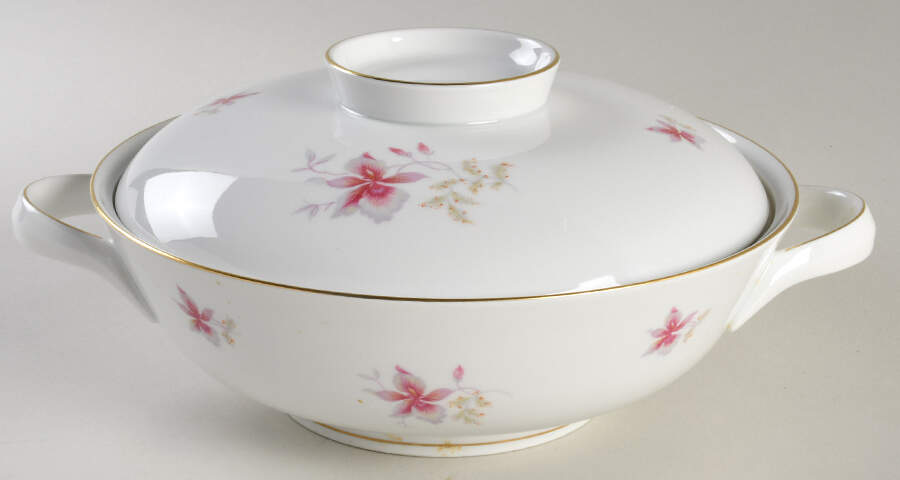 Orchid (Form E) Round Covered Vegetable by Rosenthal - Continental-1