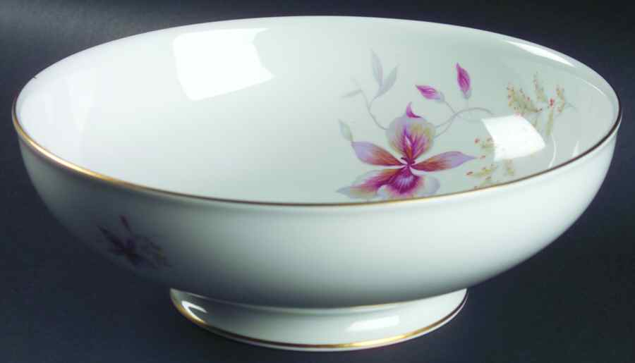 Orchid (Aida, White) 9" Salad Serving Bowl by Rosenthal - Continental-1
