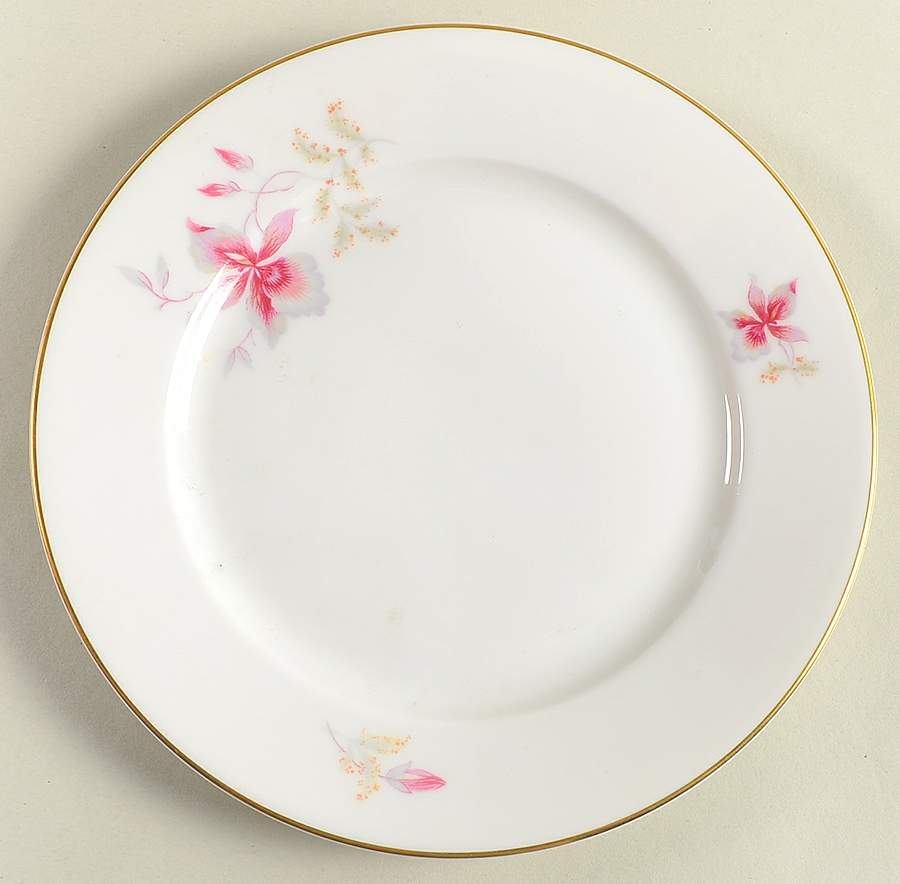 Orchid (Aida, White) Dessert/Pie Plate by Rosenthal - Continental-1
