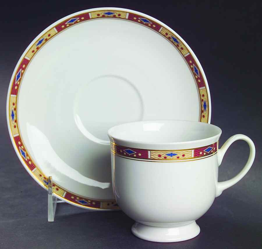 Overture Footed Cup & Saucer Set by Rosenthal - Continental-1
