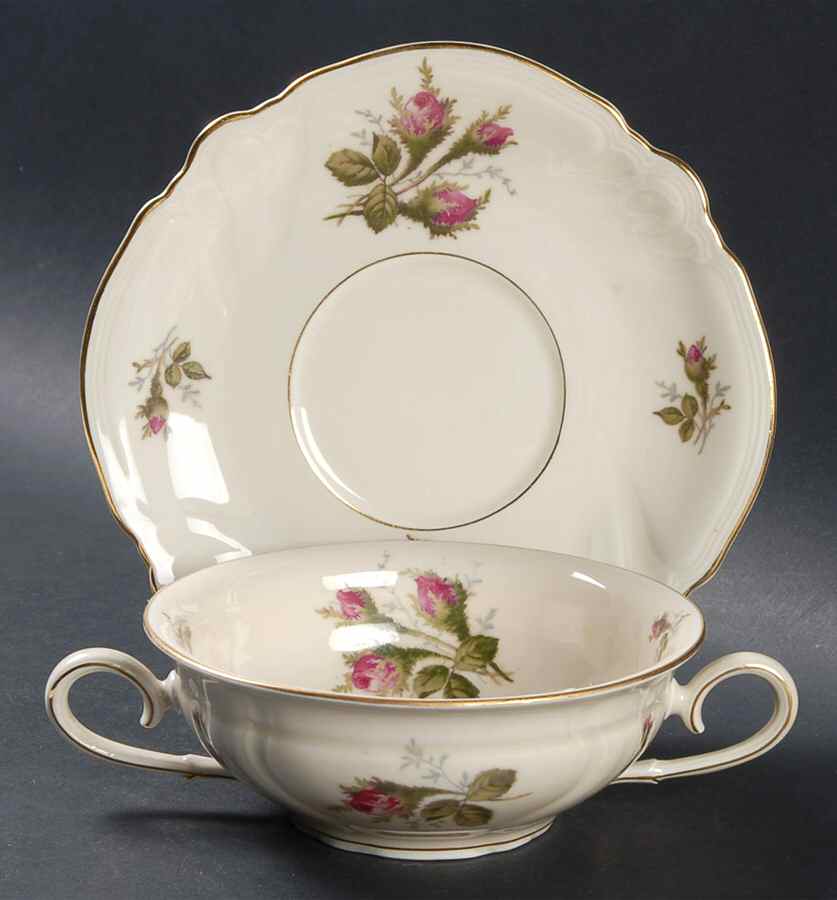 Park Lane Flat Cream Soup Bowl & Saucer Set by Rosenthal - Continental-1