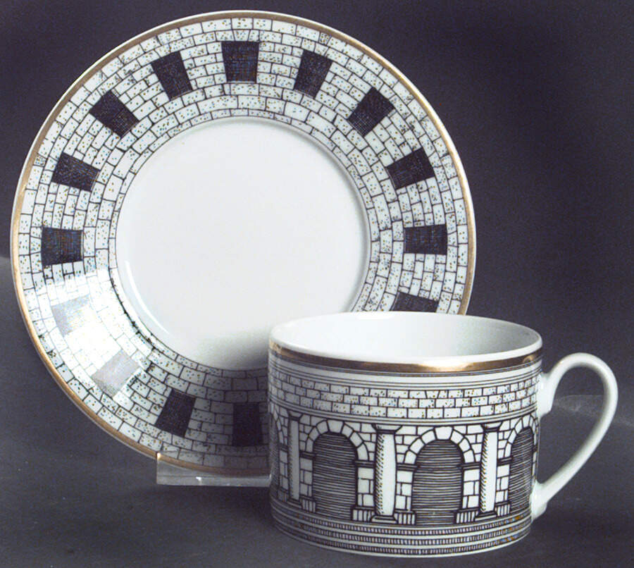 Palladiana Flat Cup & Saucer Set by Rosenthal - Continental-1