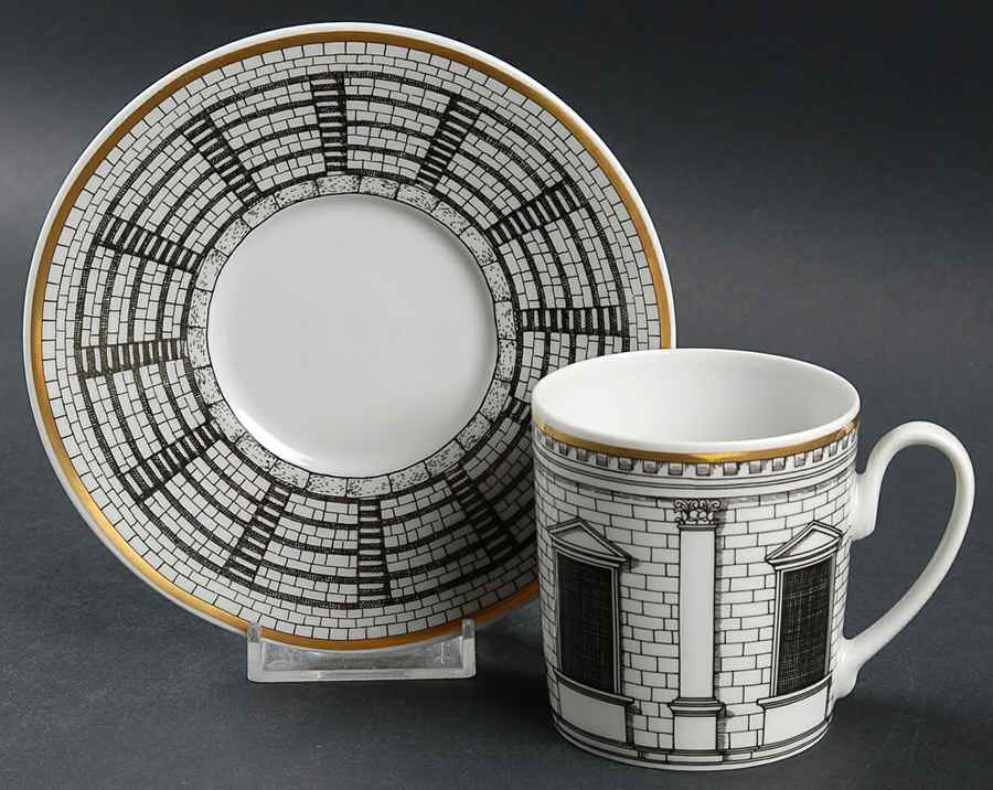 Palladiana Flat Demitasse Cup & Saucer Set by Rosenthal - Continental-1