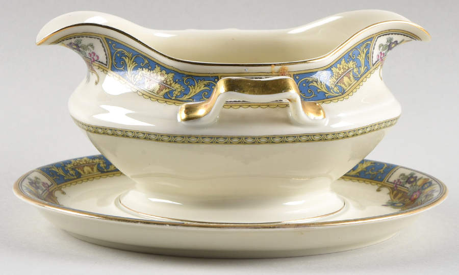 Parsival Gravy Boat with Attached Underplate by Rosenthal - Continental-1