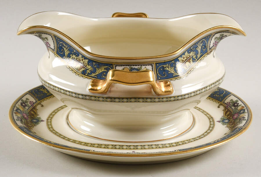 Parsival Gravy Boat with Attached Underplate by Rosenthal - Continental-1