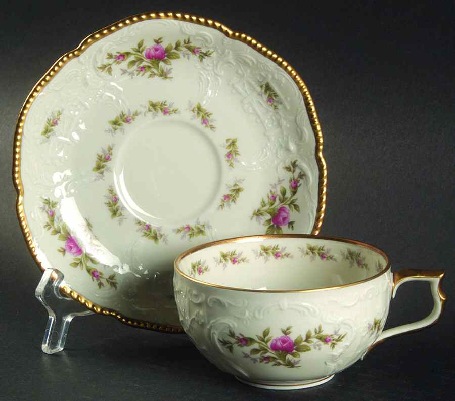 Pastorale Flat Cup & Saucer Set by Rosenthal - Continental-1