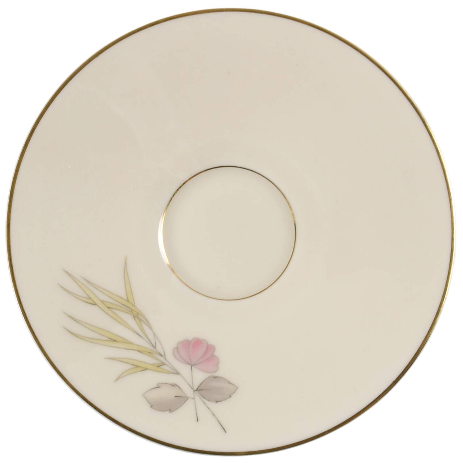 Parisian Spring Ivory (Gold Trim) Saucer for Flat Cup by Rosenthal - Continental-1