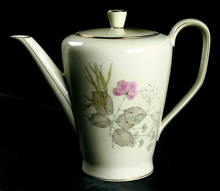 Parisian Spring Ivory (Gold Trim) Coffee Pot & Lid by Rosenthal - Continental-1