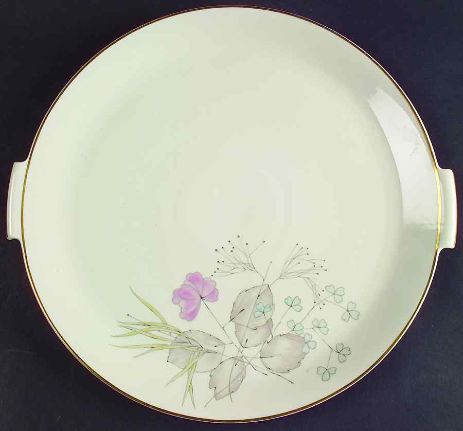 Parisian Spring Ivory (Gold Trim) Handled Cake Plate by Rosenthal - Continental-1