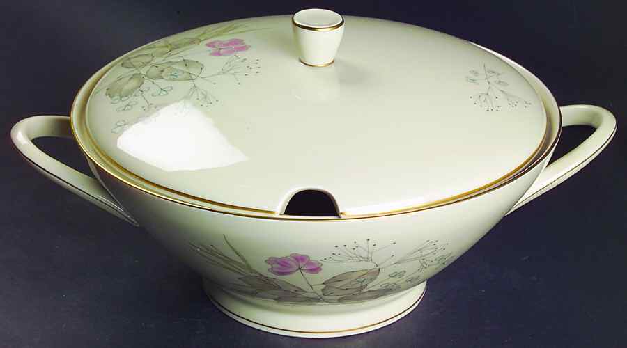 Parisian Spring Ivory (Gold Trim) Tureen &  Lid by Rosenthal - Continental-1