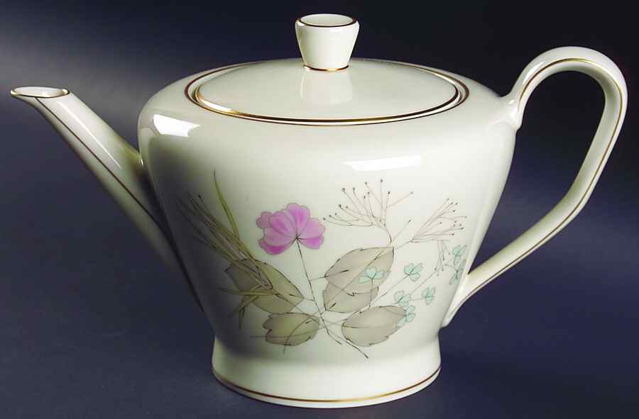 Parisian Spring Ivory (Gold Trim) Teapot & Lid by Rosenthal - Continental-1