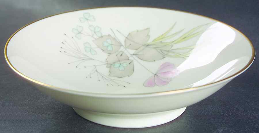 Parisian Spring Ivory (Gold Trim) Fruit/Dessert (Sauce) Bowl by Rosenthal - Continental-1