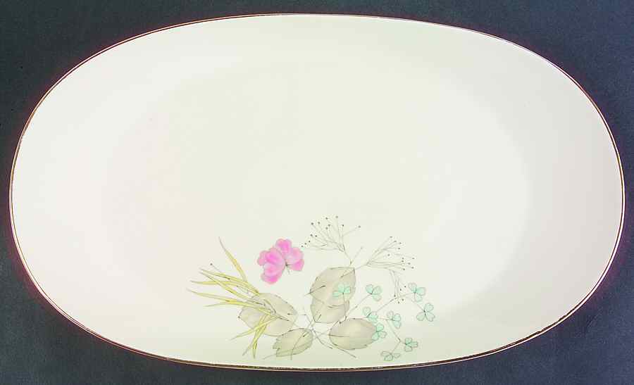 Parisian Spring Ivory (Gold Trim) 17" Oval Serving Platter by Rosenthal - Continental-1