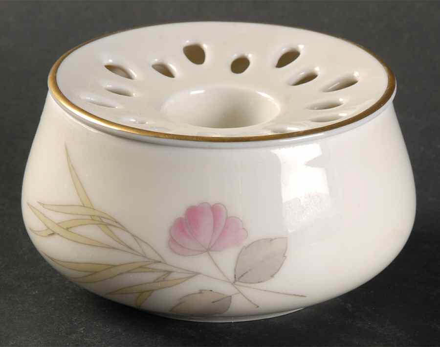 Parisian Spring Ivory (Gold Trim) Candle Bowl with Pierced Insert by Rosenthal - Continental-1