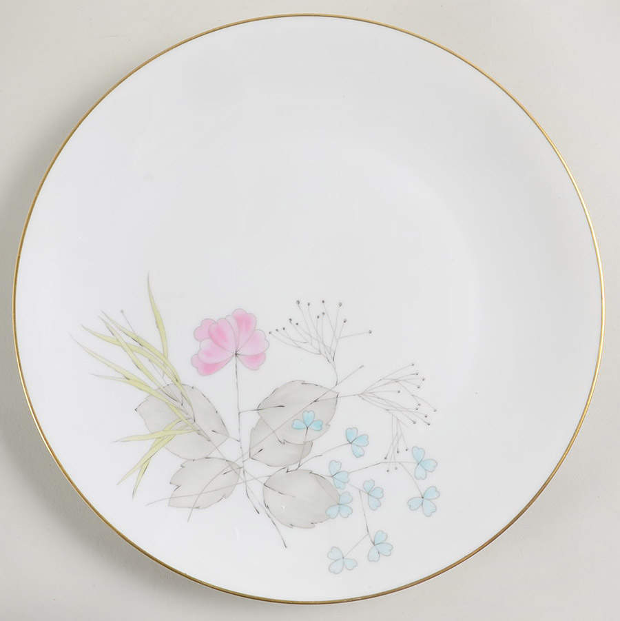 Parisian Spring White (Gold Trim) Dinner Plate by Rosenthal - Continental-1