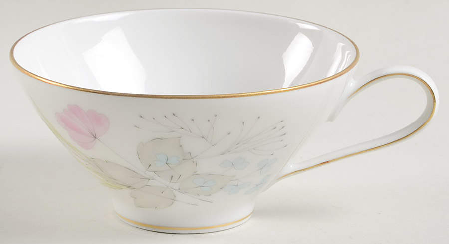 Parisian Spring White (Gold Trim) Flat Cup by Rosenthal - Continental-1