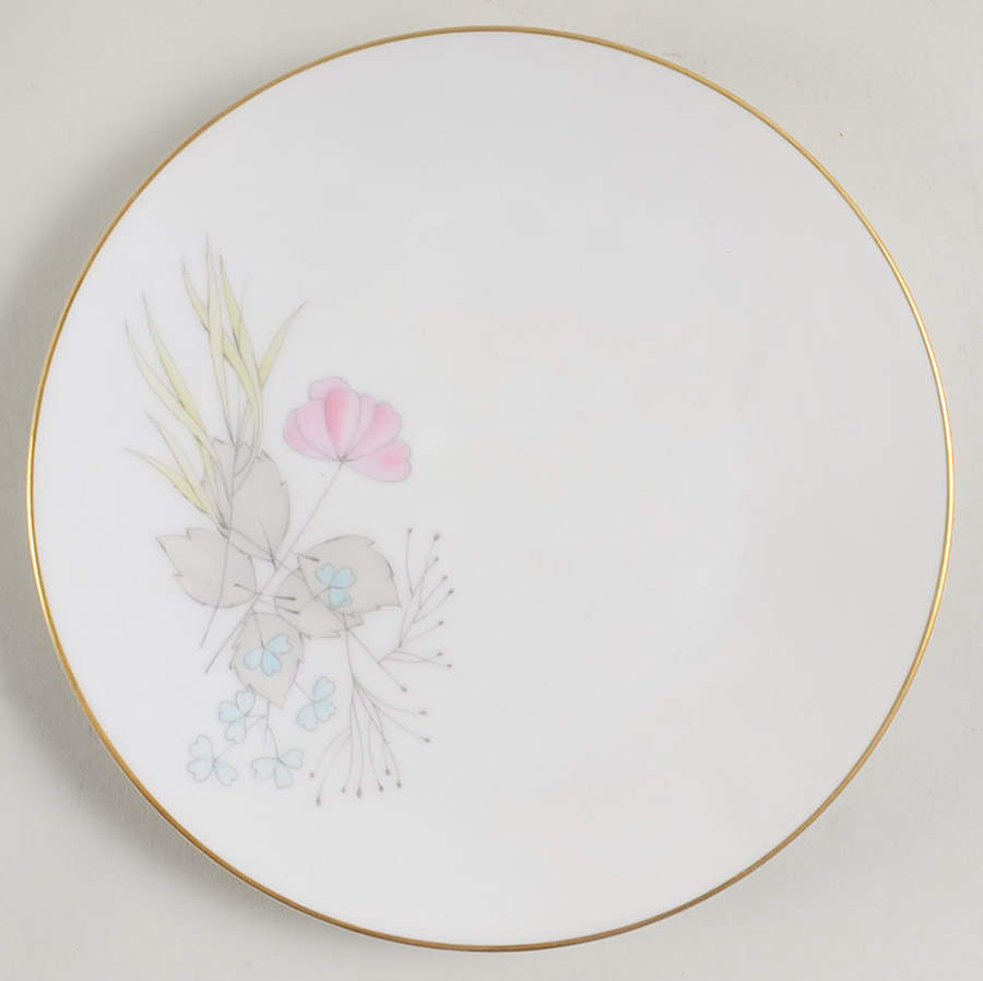Parisian Spring White (Gold Trim) Bread & Butter Plate by Rosenthal - Continental-1